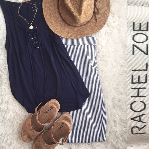 Rachel Zoe Denim - Rachel Zoe Navy & White Ankle jeans Size 2